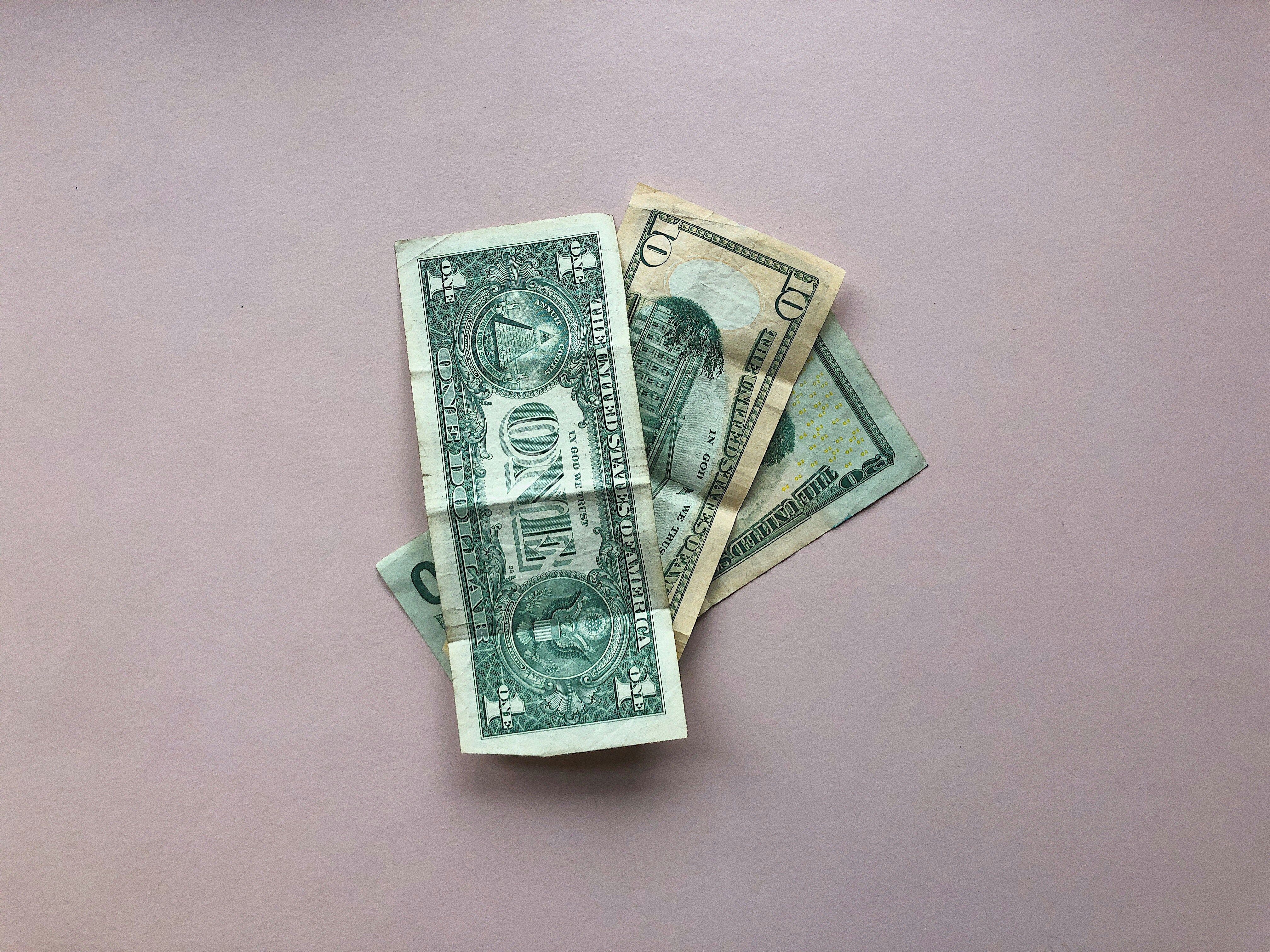 Money on a table