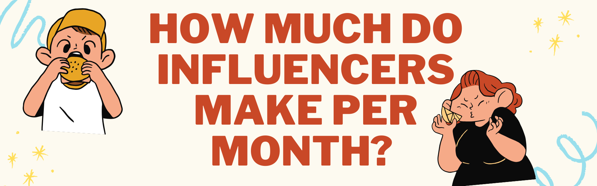 How much influencers make per month - animation