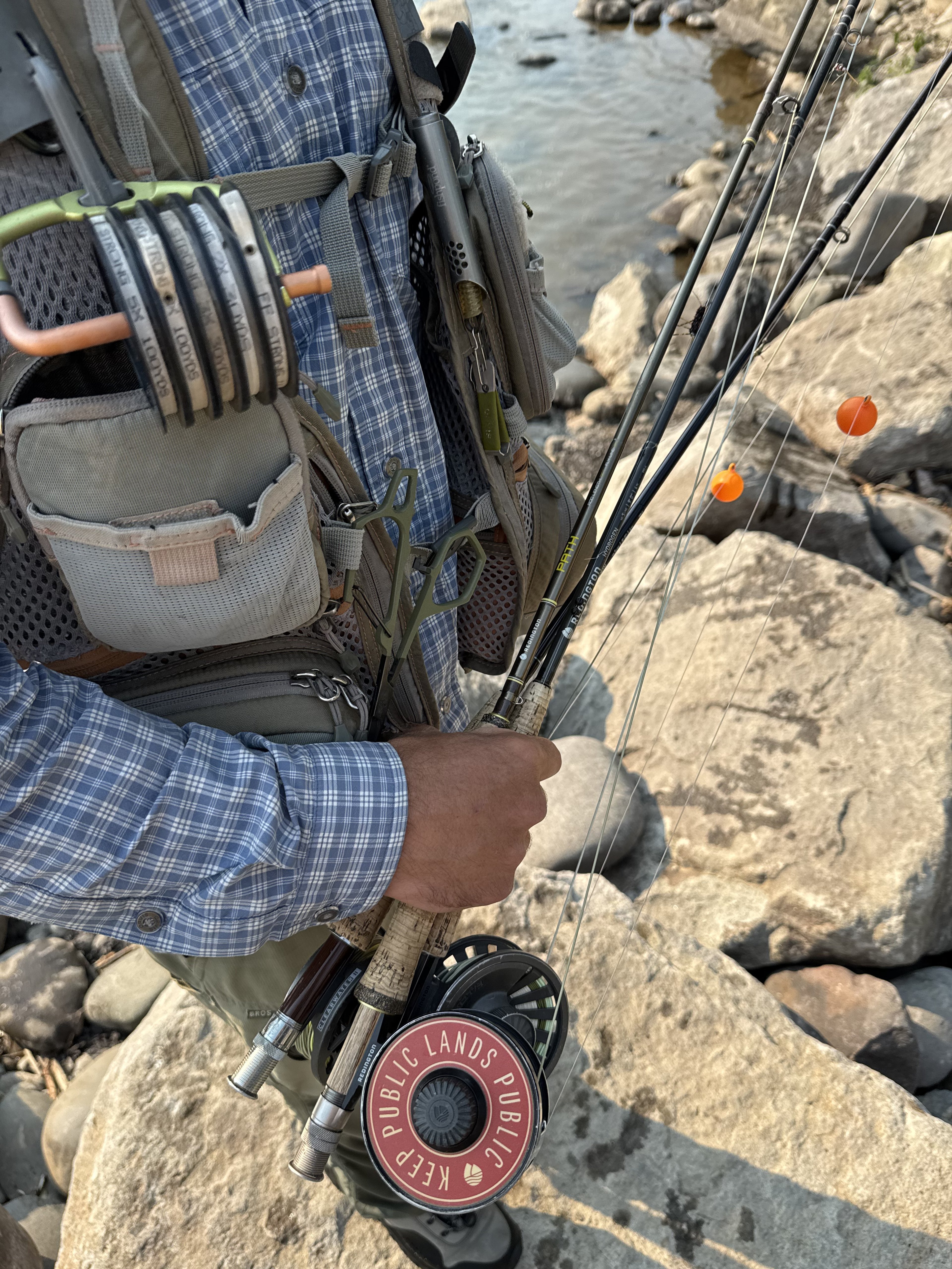 detailed shot of fishing gear