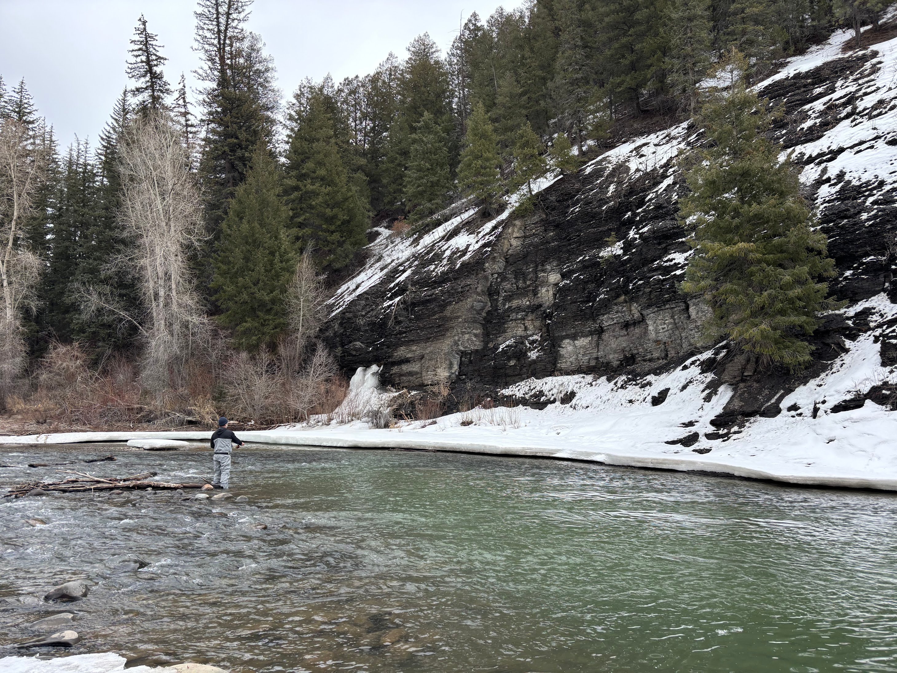 fishing during the winter at pagosa springs