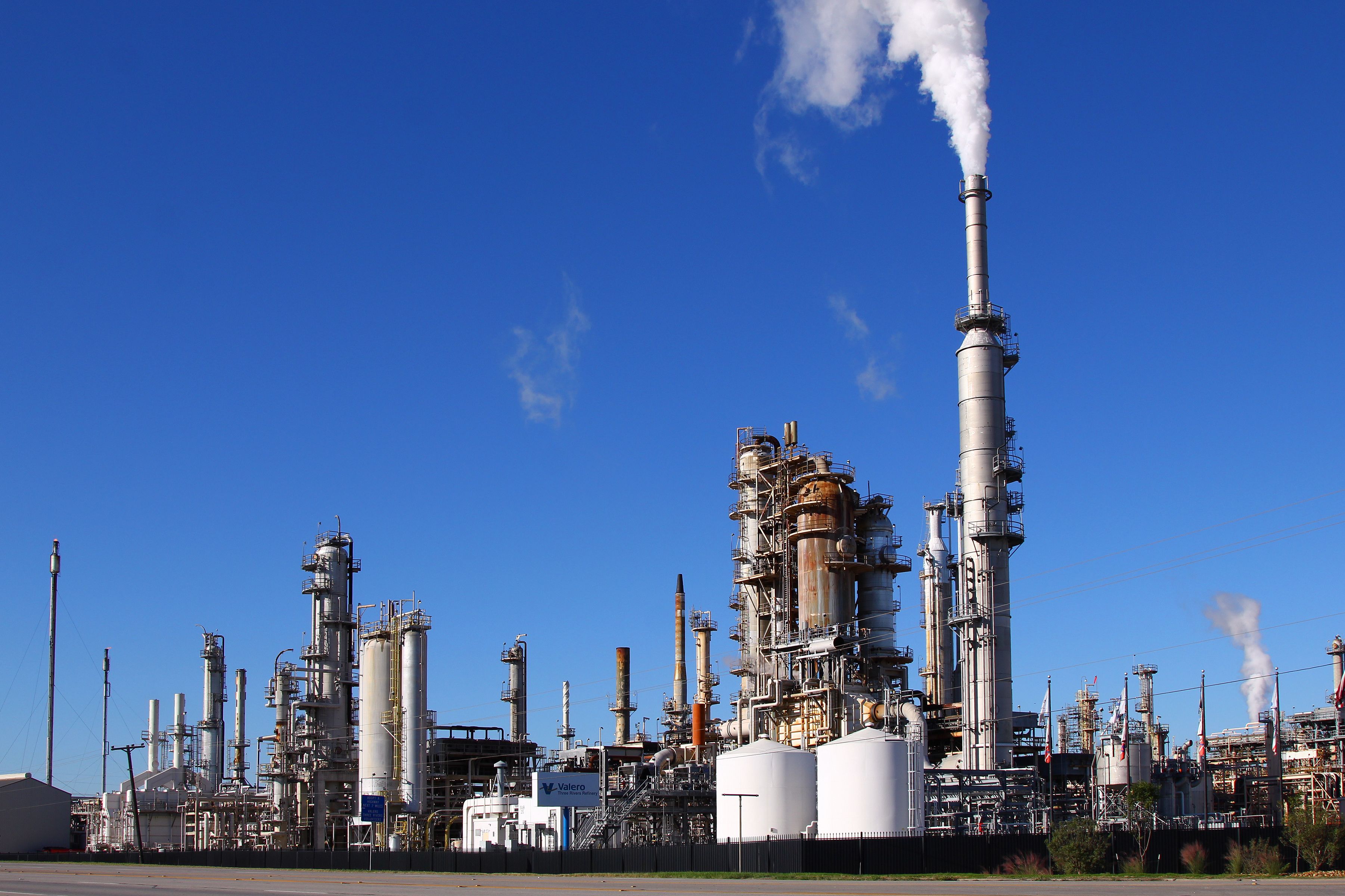 A Valero Energy oil refinery in Three Rivers, Texas.