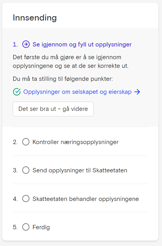 Skattemelding for aksjeselskap - Fiken