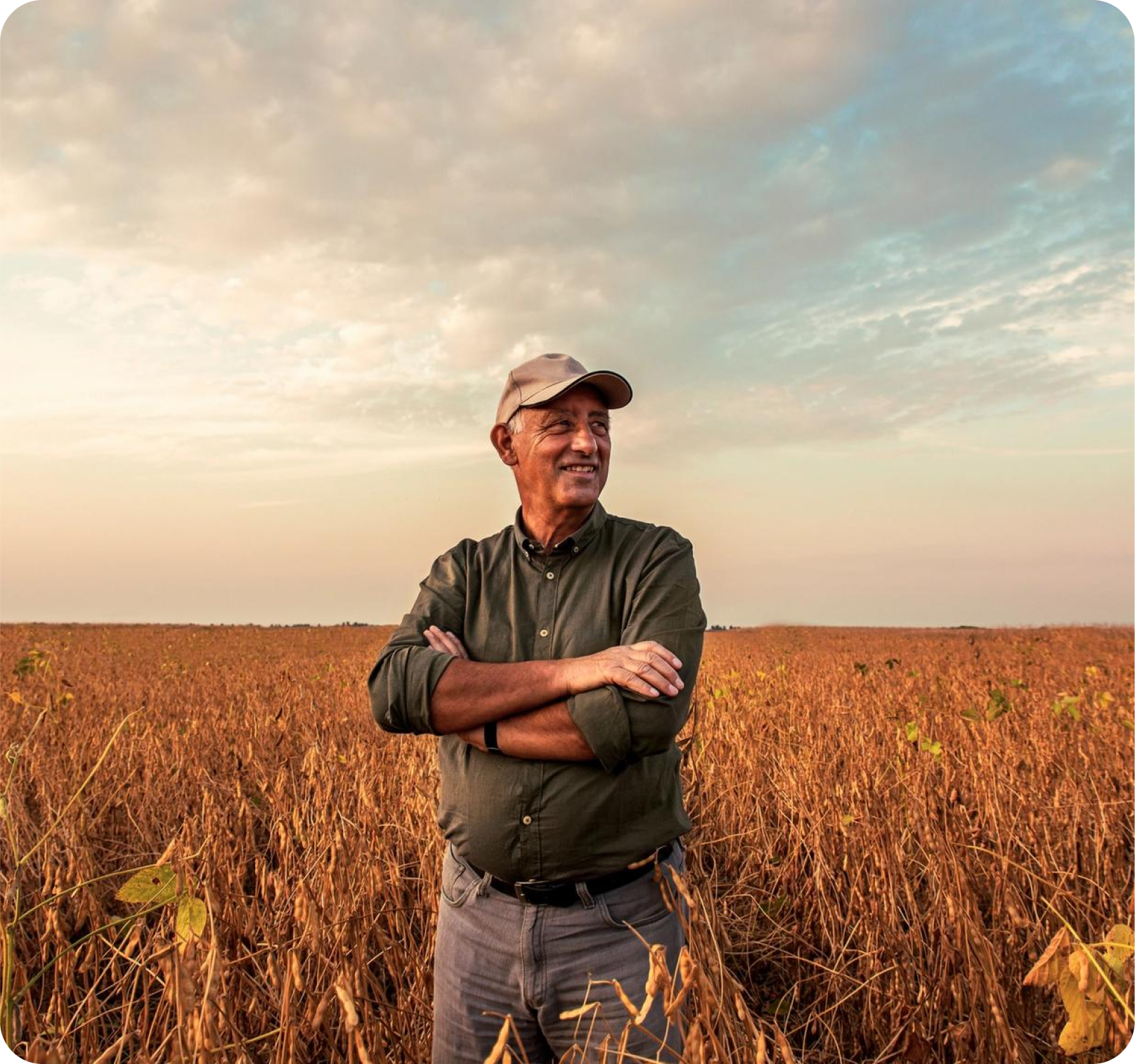 Man in a field