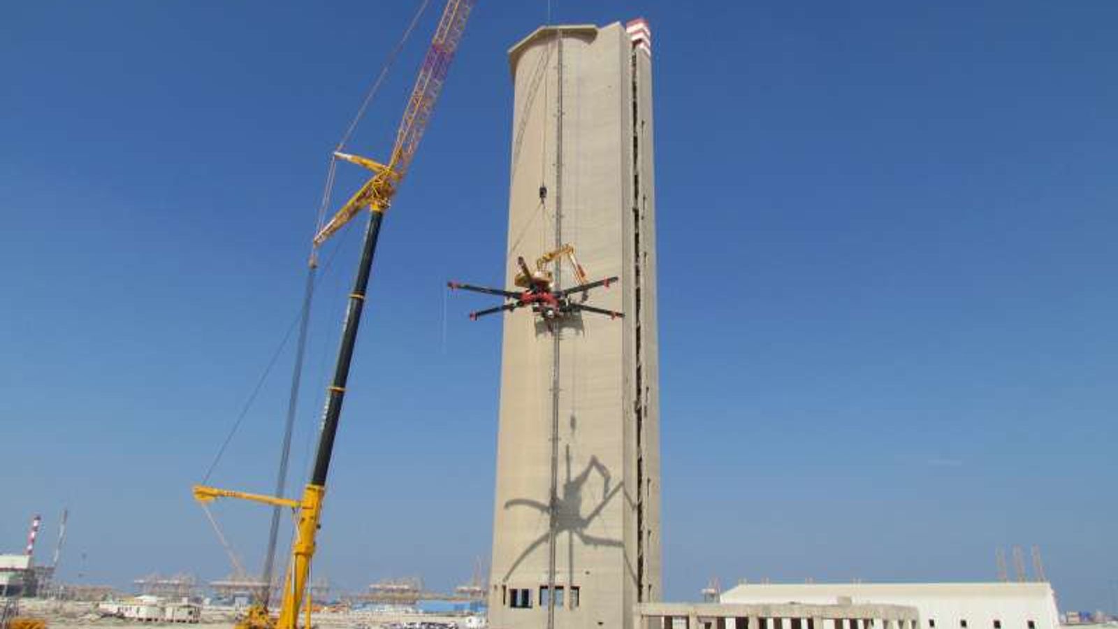 ENOC 82m Chimney Tower Demolition — view 5