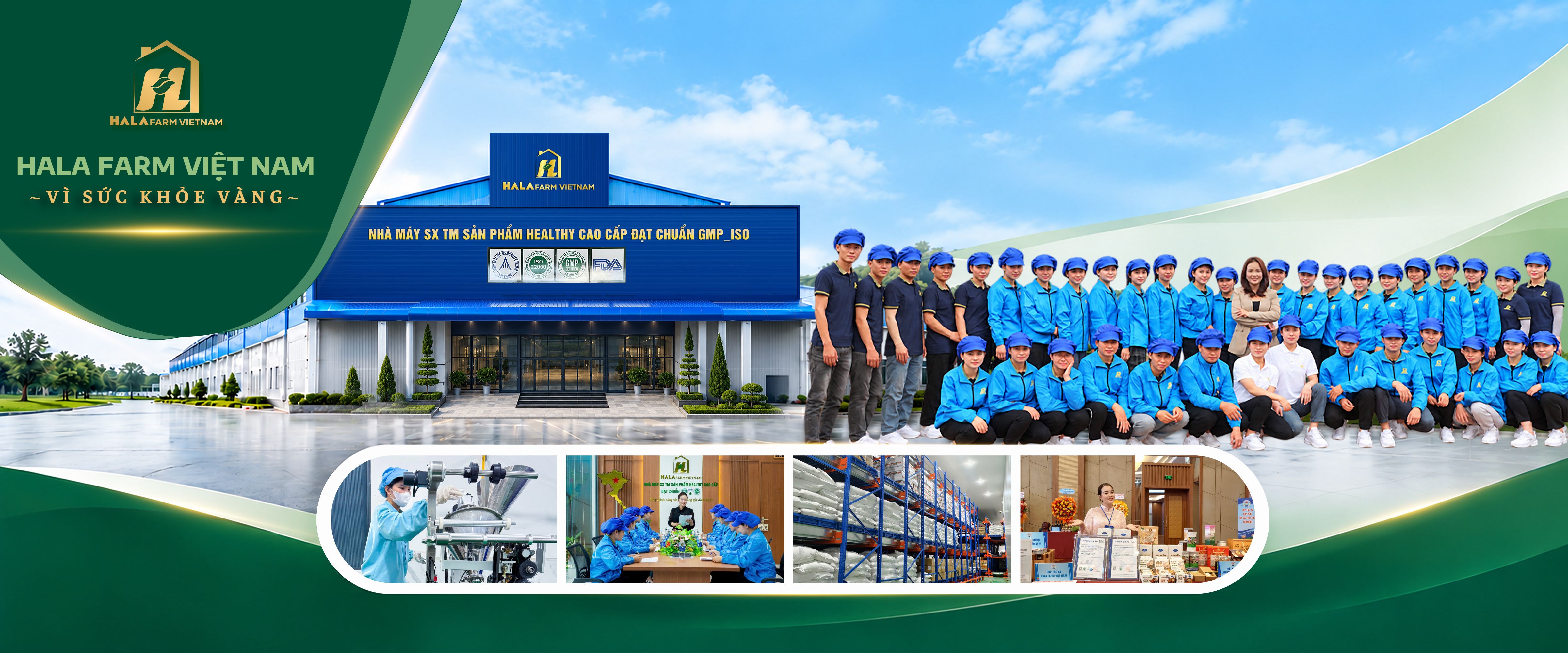 Ảnh công nhân và nhà máy Hala Farm Việt Nam