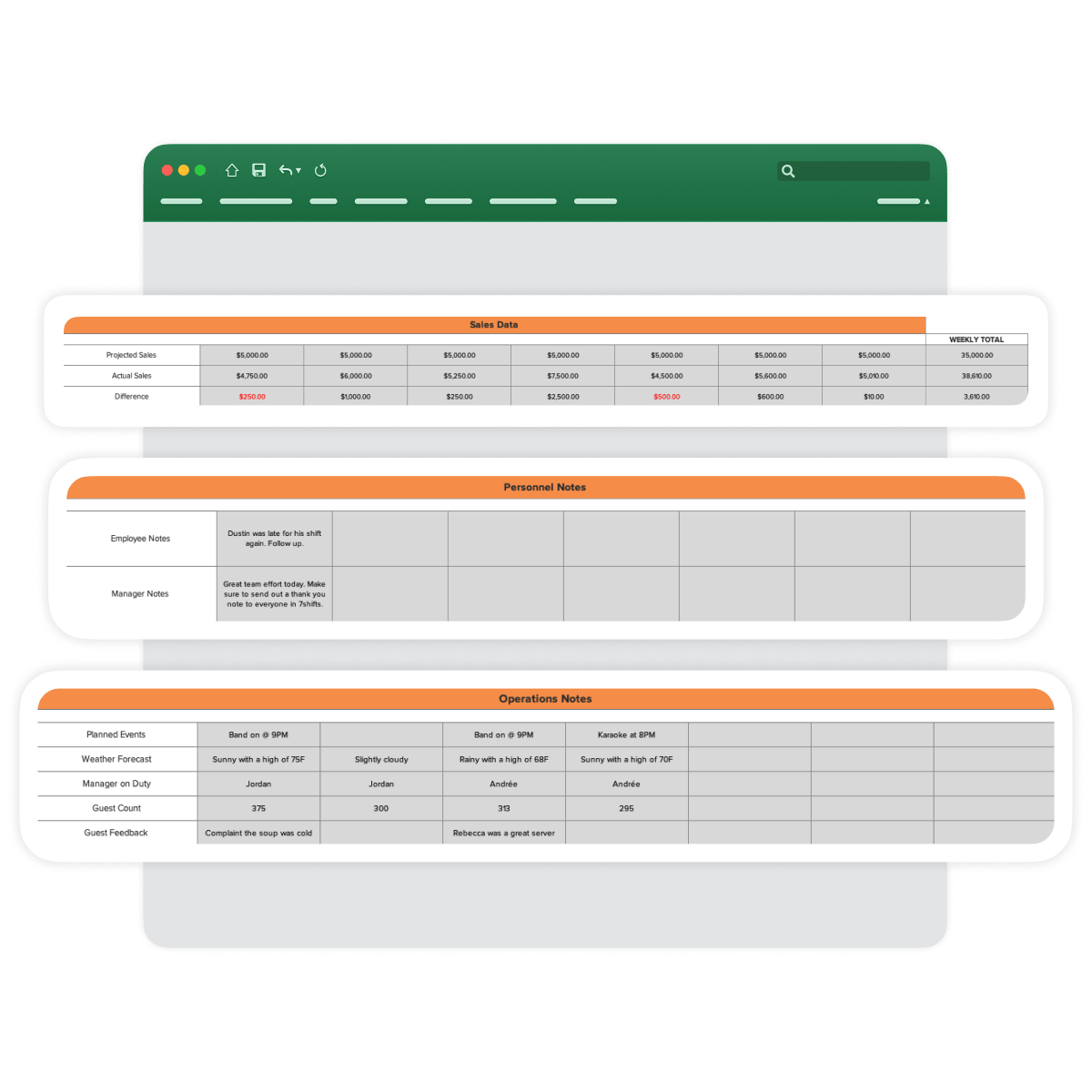 [Download] Free Restaurant Manager Log Book Template | 7shifts