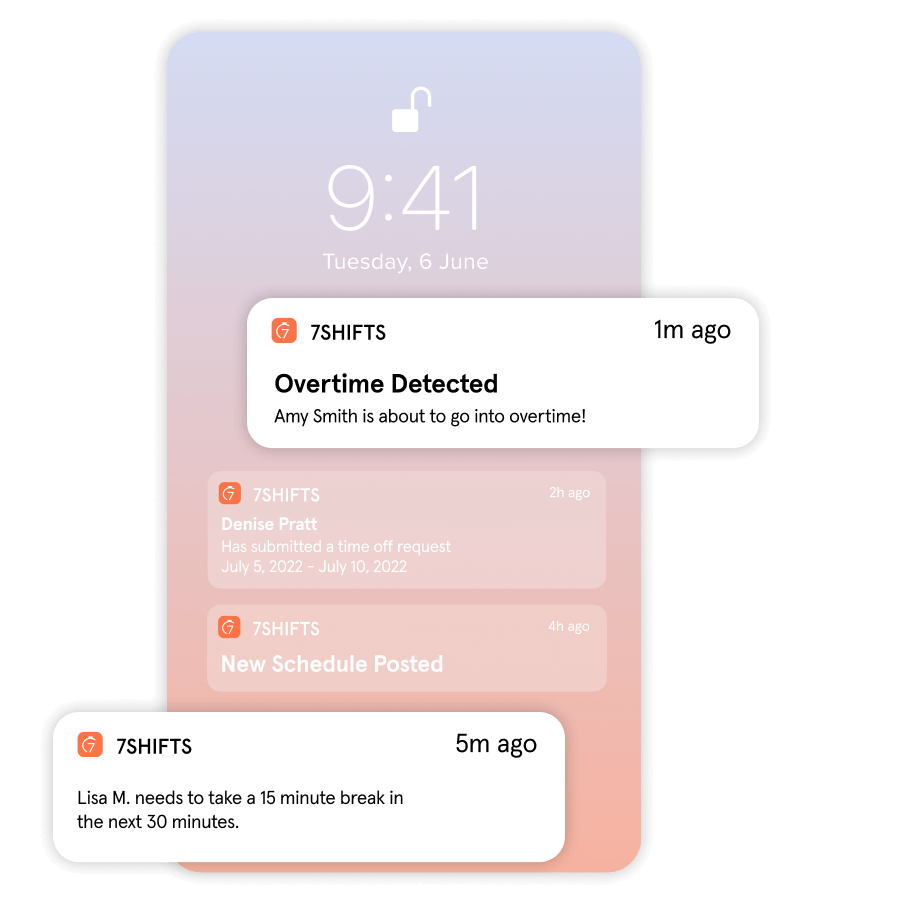 Task specific details for restaurant employee tasks.