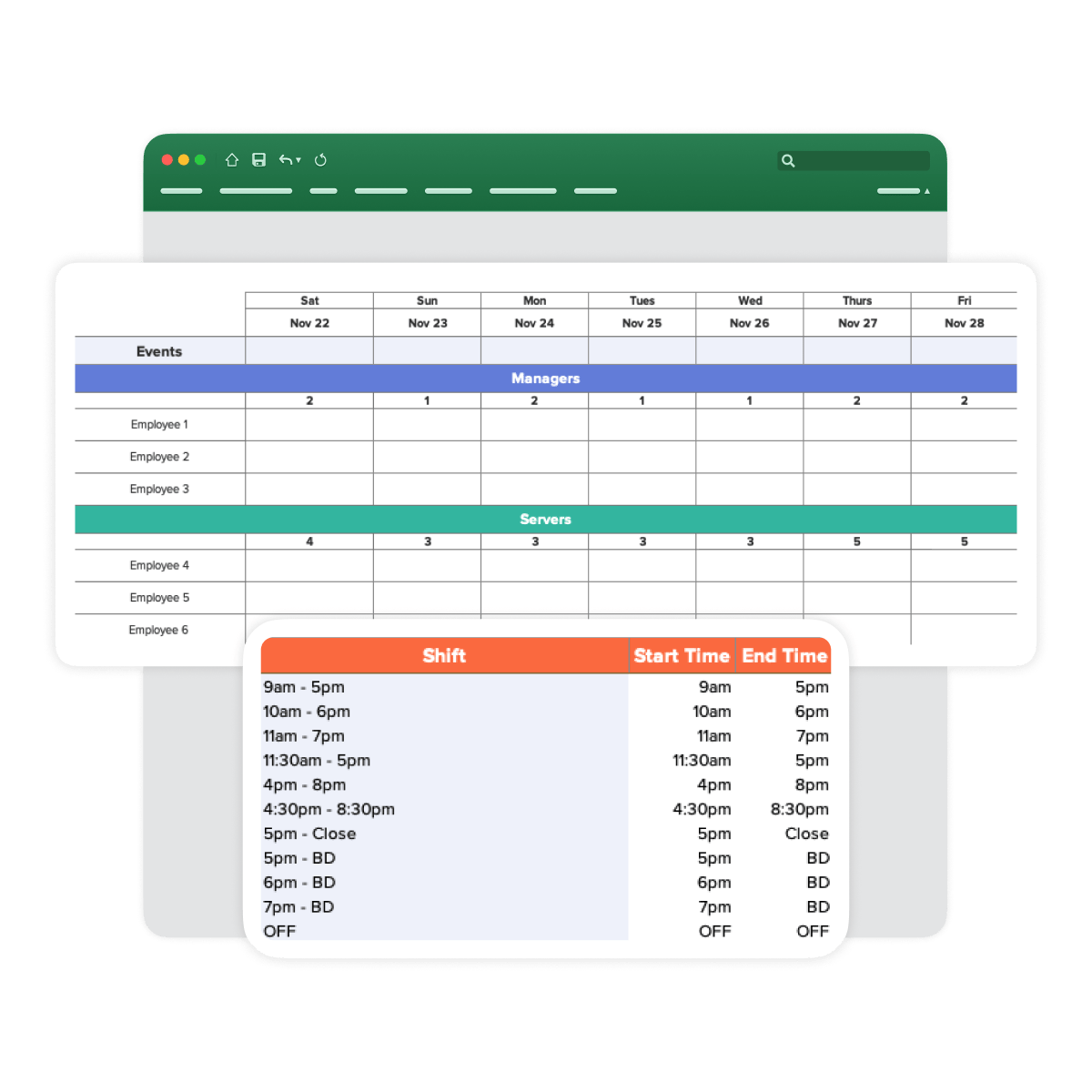 Restaurant Schedule Template Download Free Excel Template 7shifts Restaurant Schedule Template Download Free Excel Template 7shifts