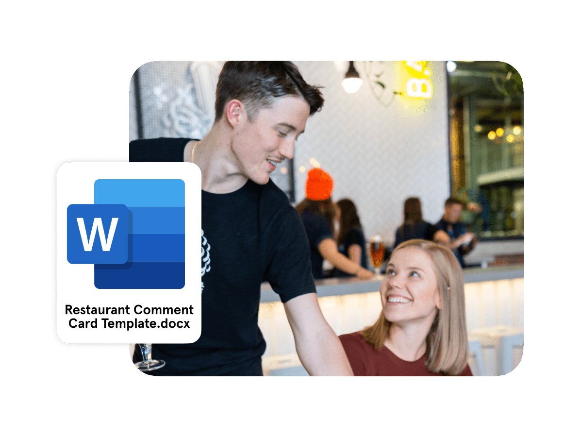 Restaurant Comment Card Template