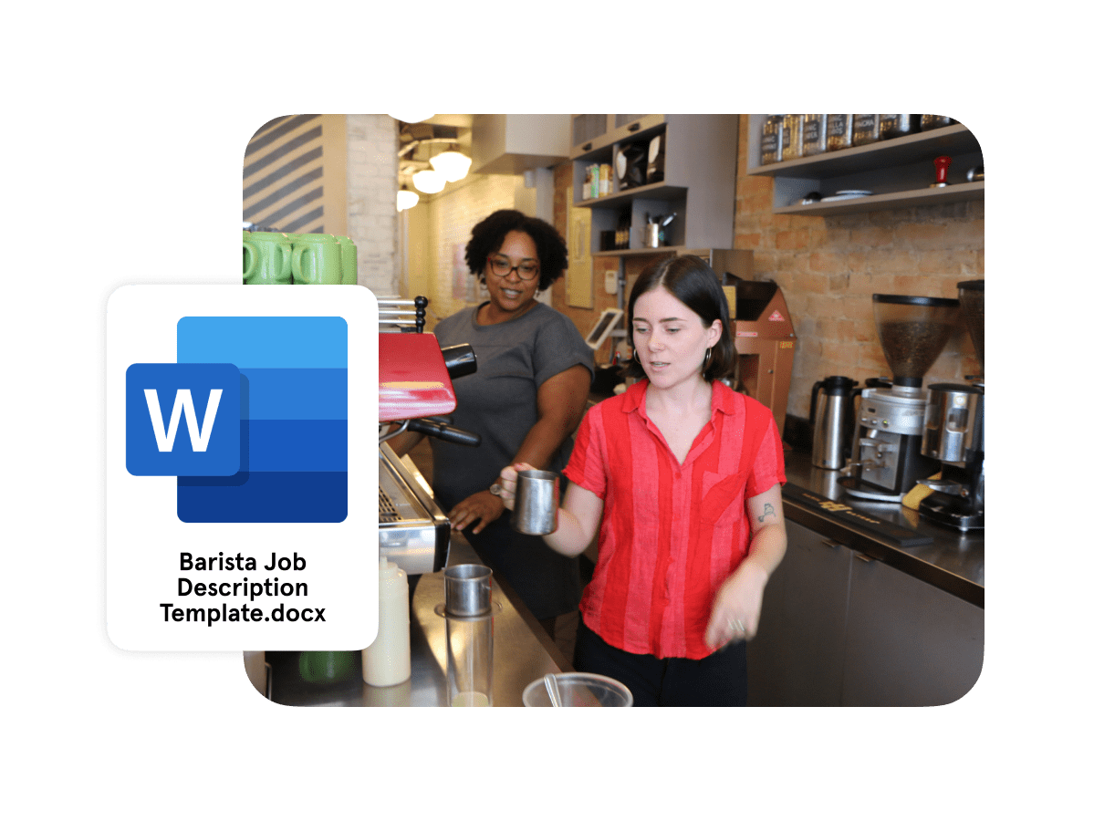 Restaurant Barista Job Description Template