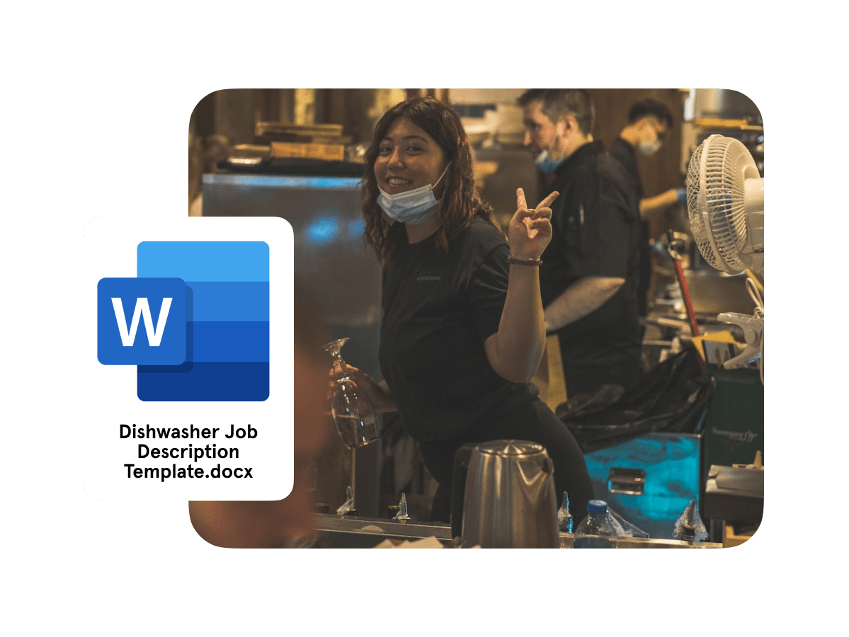 Restaurant Dishwasher Job Description Template