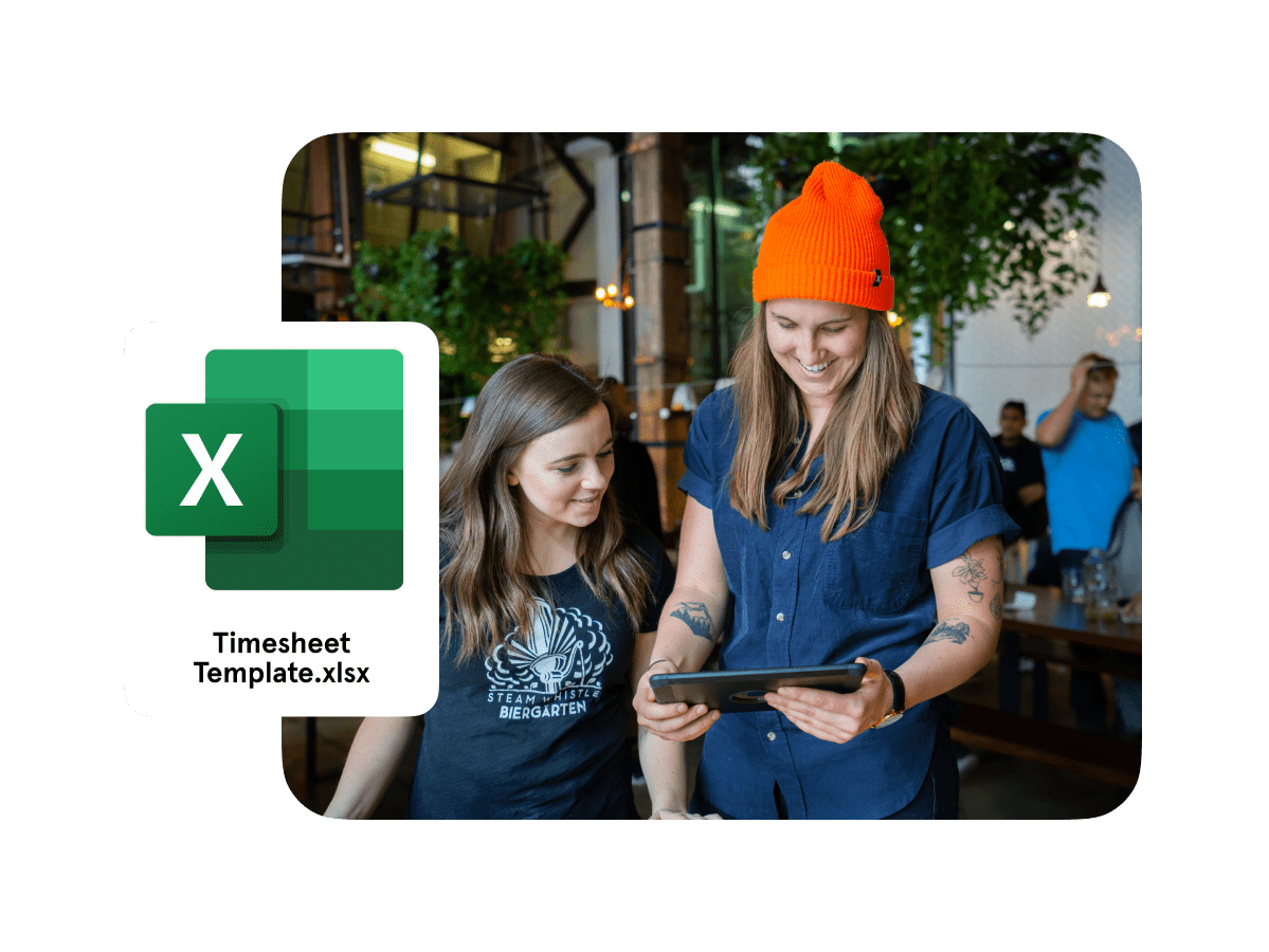 Restaurant Employee Time Sheet Excel Template