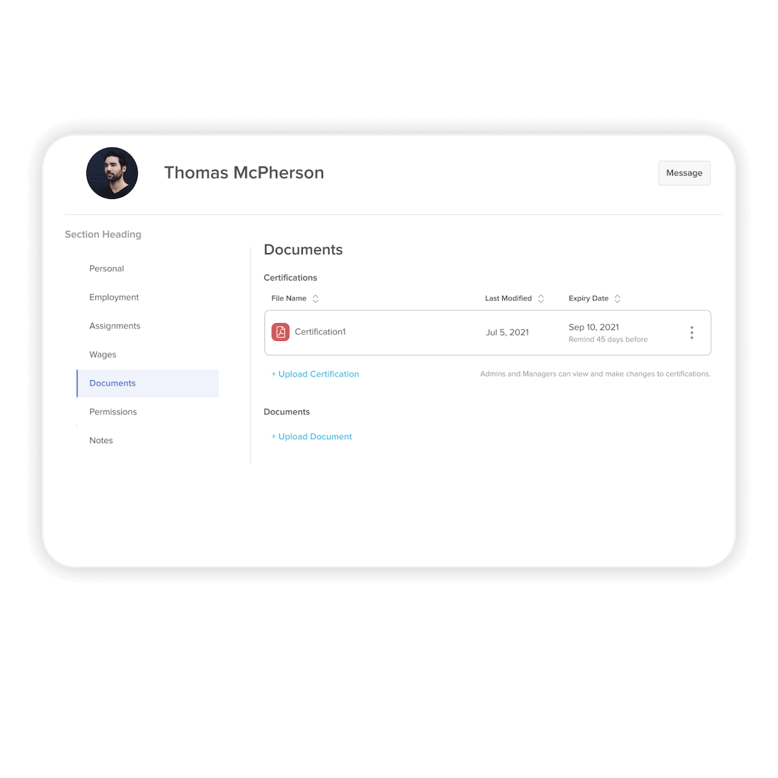 7shifts onboarding product frame