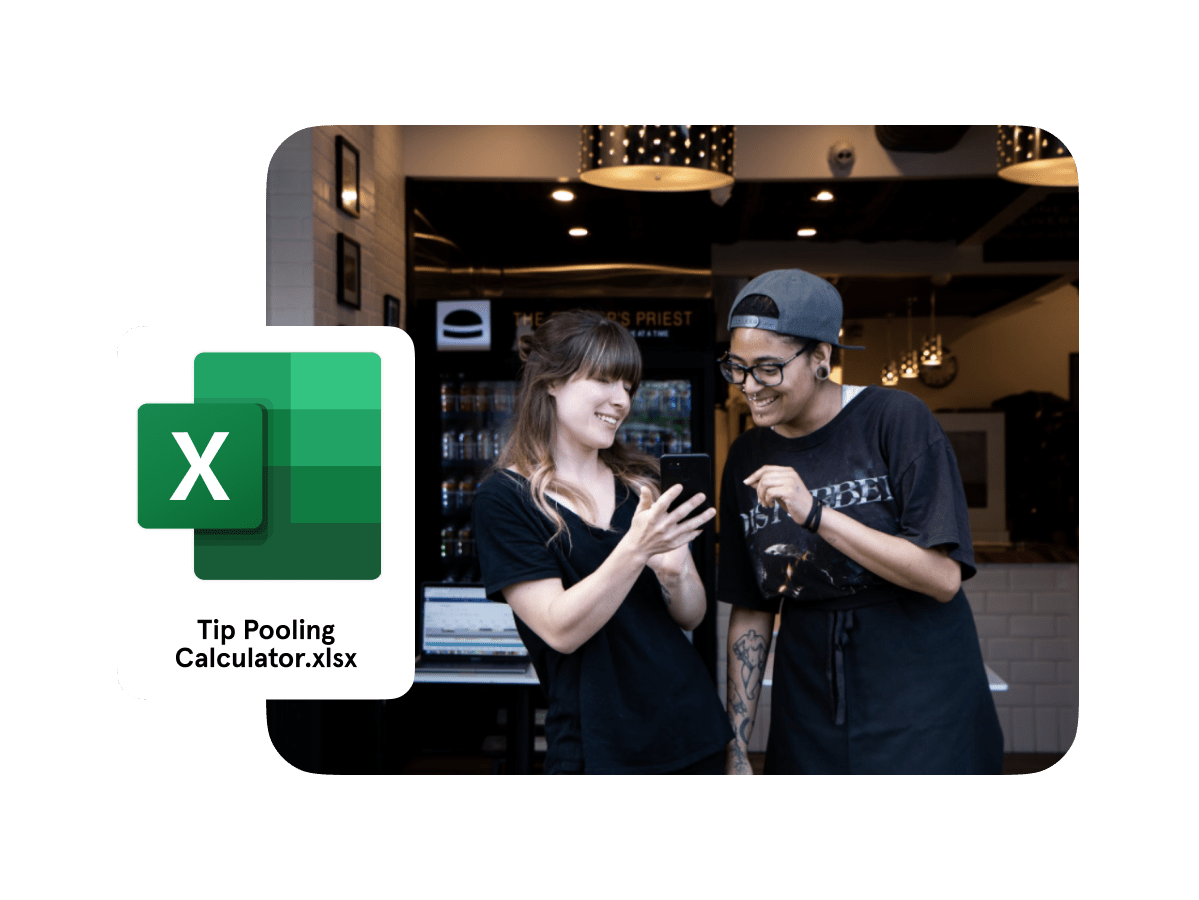 Restaurant Tip Pooling Calculator Template