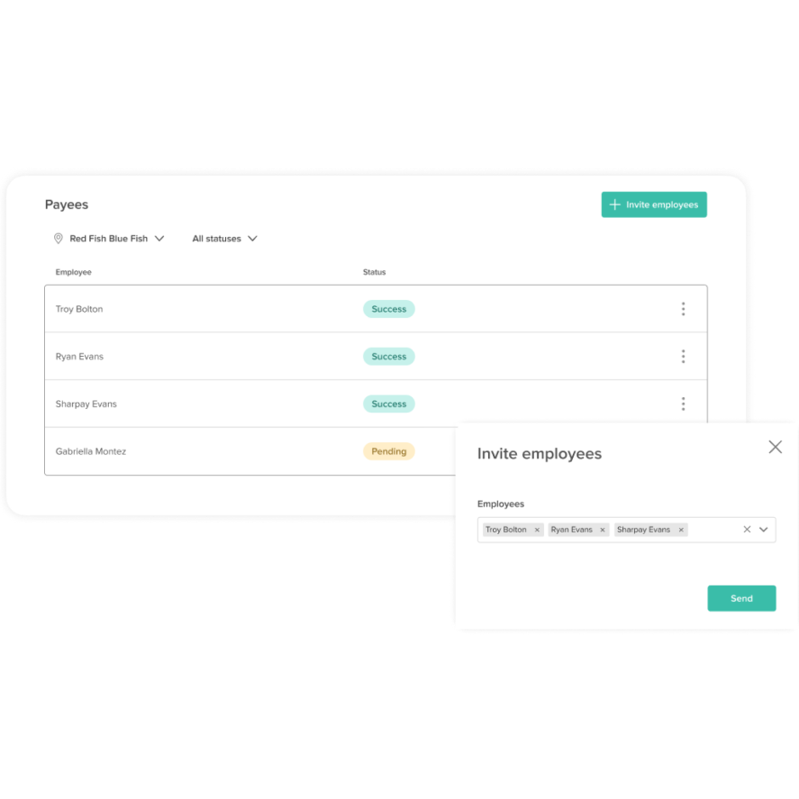 Image showing 7shifts tips payment software interface for restaurant owners
