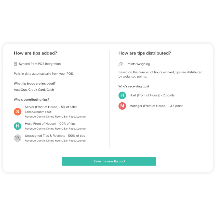 Image showing how restaurants owners can manage team and their tips in one place with 7shifts tip payouts software