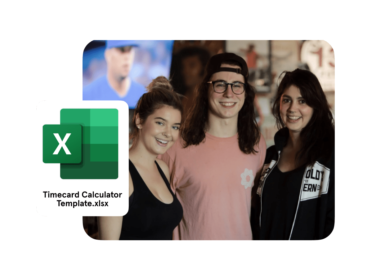 Restaurant Timecard Calculator Excel Template