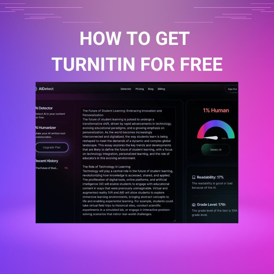 How To Get Turnitin For Free