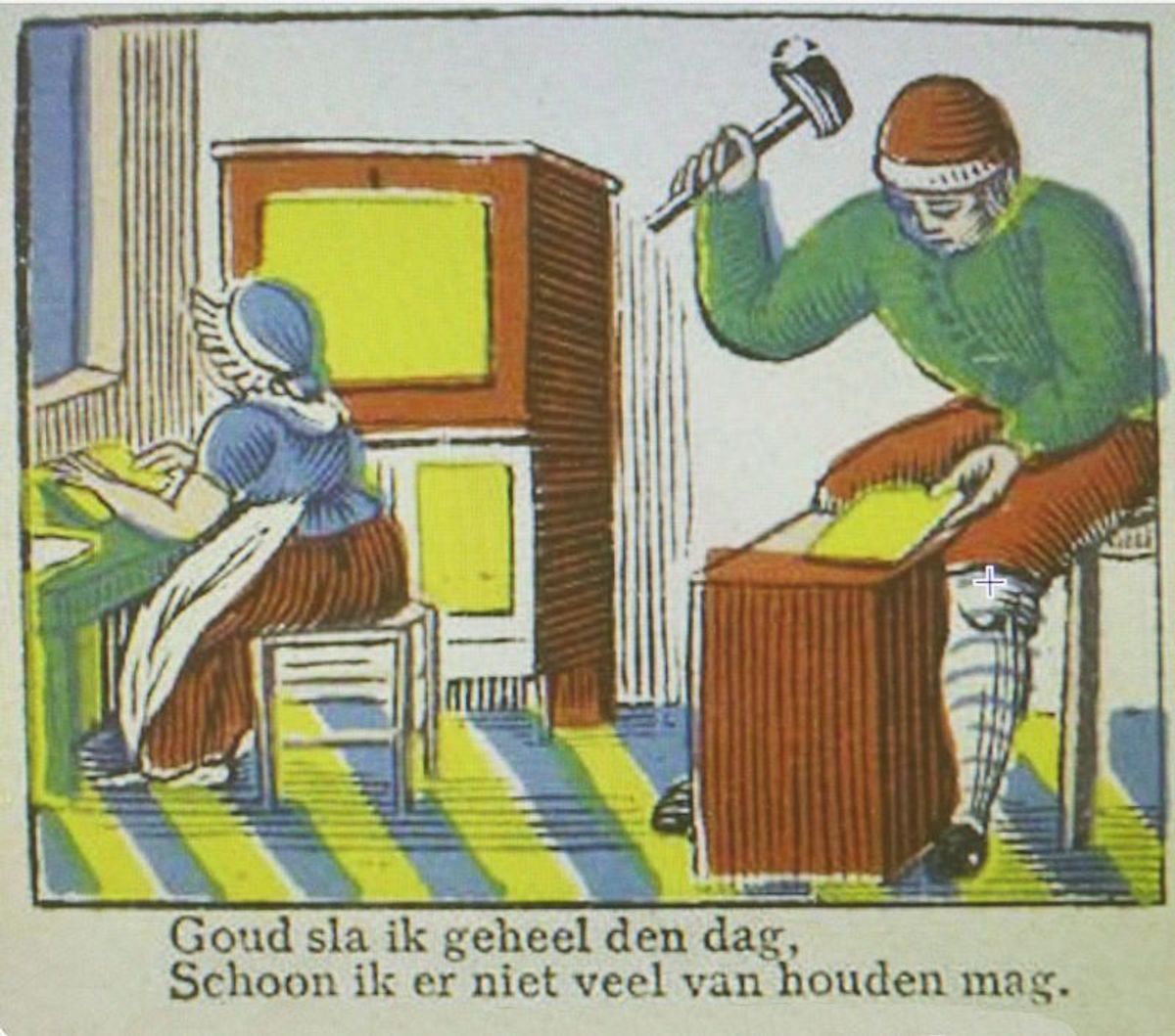De goudsmid. Uit: Stielen en ambachten, 1880-1911, Brepols en Diercks, Koninklijke Bibliotheek
