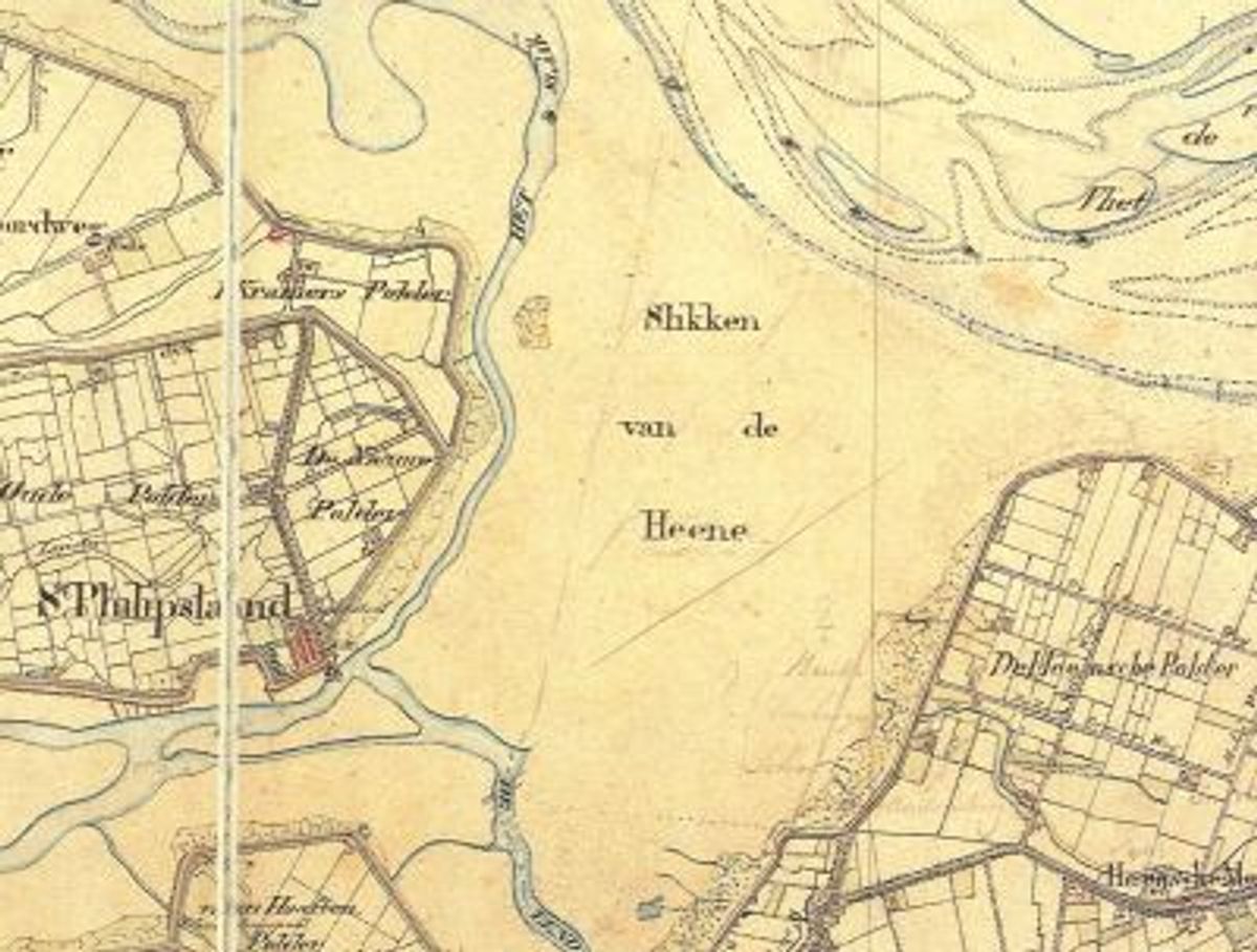 Kaart van 1840