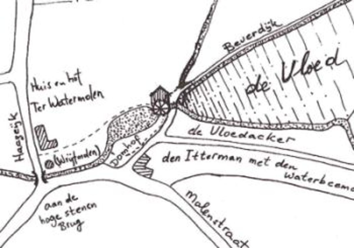 Tekening Ad Otten (Gemerts Heem 1998)