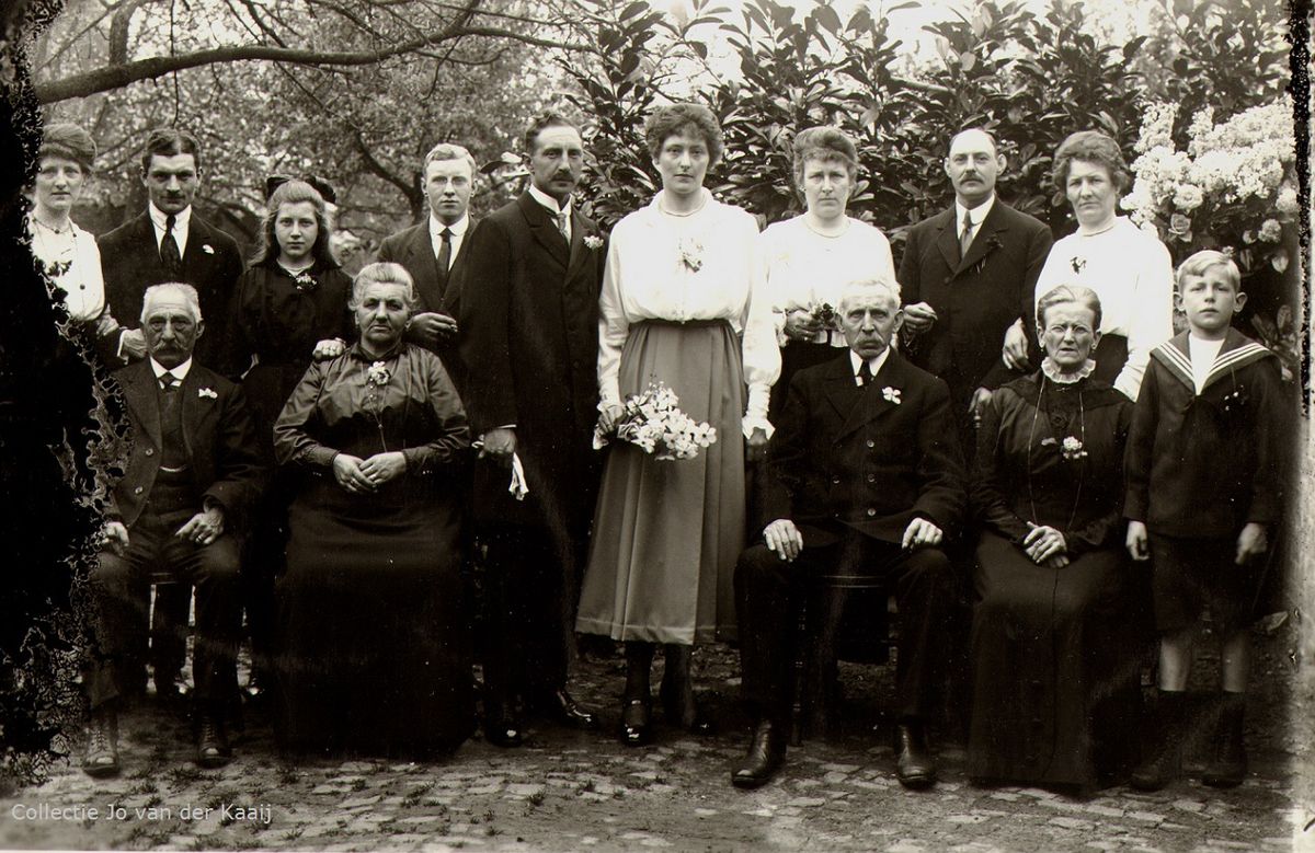 Huwelijk van Hendrik van Zelst met Josina van Kasteren.