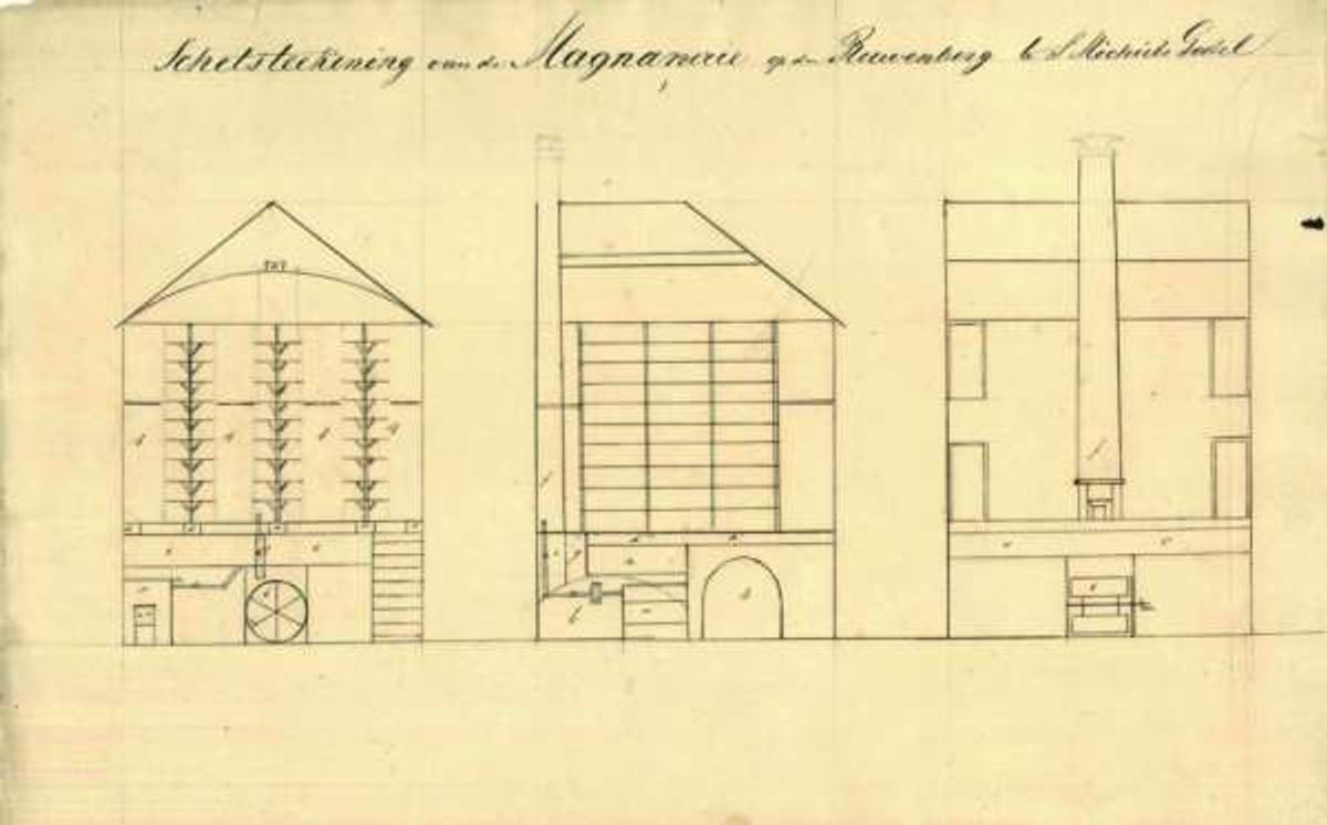De zijdewormschool of Magnanerie op de Kleine Ruwenberg