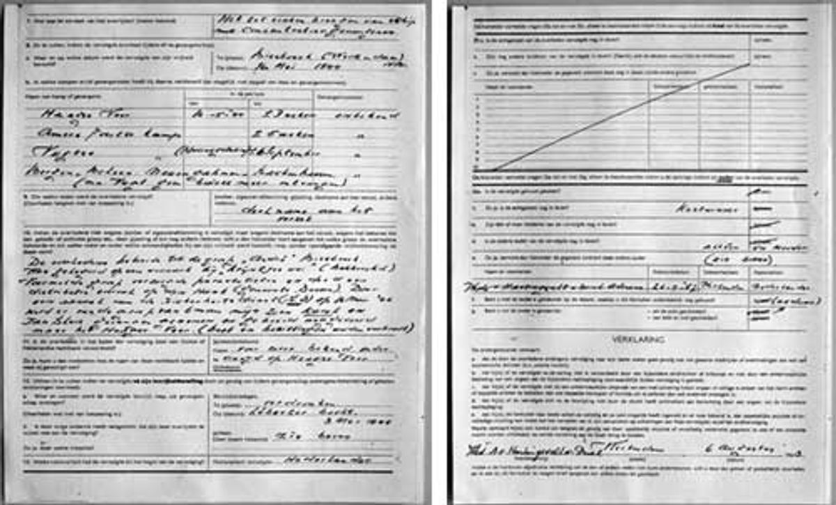 Formulieren ingestuurd door mevr. Van Hartingsvelt – van Driel d.d. 6-8-1963.