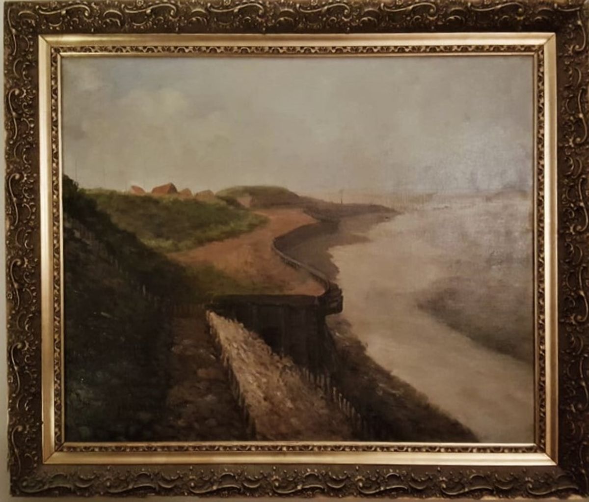 De vaargeul van de haven naar de Oosterschelde langs de dijk (Albert van de Laarschot, beschikbaar gesteld via Max Engelman)