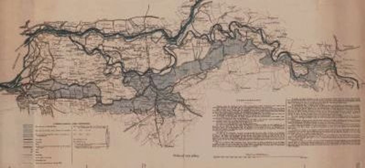 Overstromingsgebied van de Maas (Klik voor een vergroting)