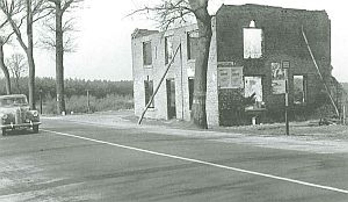 De restanten na de brand, 1952 (Foto: Daan Scholte, collectie Stadsarchief Oss)