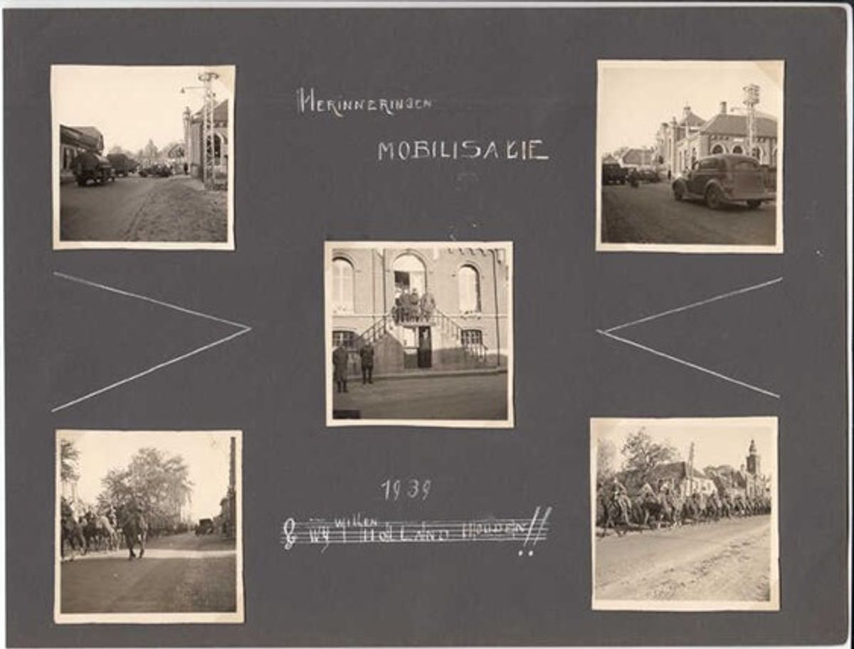 Originele pagina uit het familiealbum van de familie Prinsen. (Bron: Johan Prinsen, Collectie familie Prinsen. Alle rechten voorbehouden)