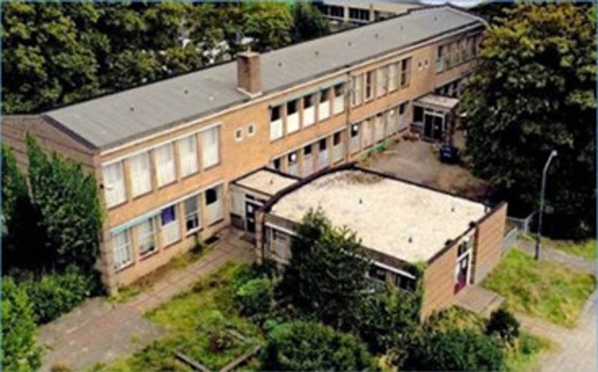 Buurthuis 't Hageltje in de voormalige Adelbertschool