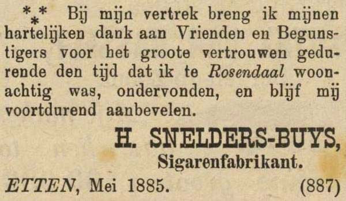Bron: De Grondwet, 10 mei 1885