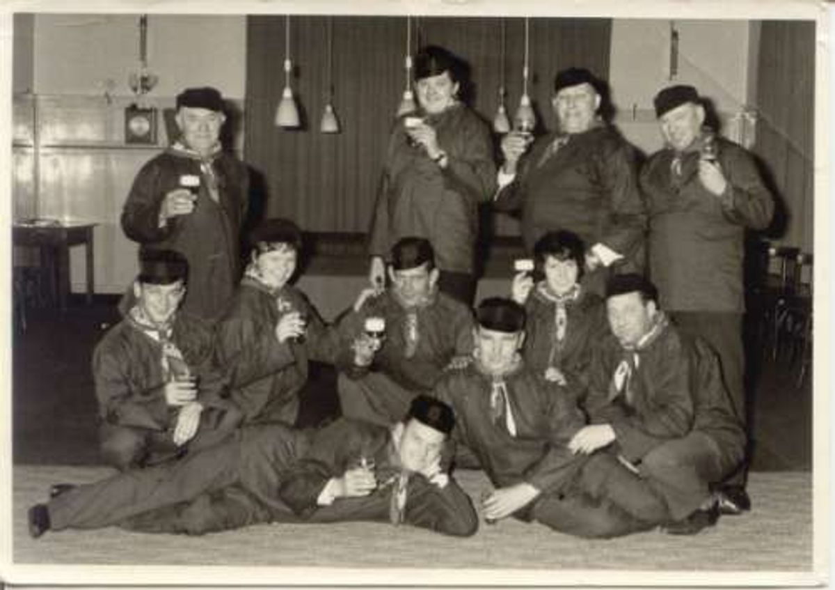 Het eerste bestuur van De Germe, 1965 (Foto: Tonny Schelf-Arts)