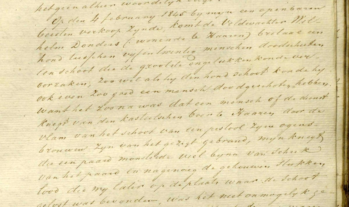 Proces-verbaal van de gebeurtenissen tijdens de veiling, 1845 (Regionaal Archief Tilburg, toegang 6006 Gemeentebestuur Haaren, 1811-1943, inv. nr. 167, scan 23)