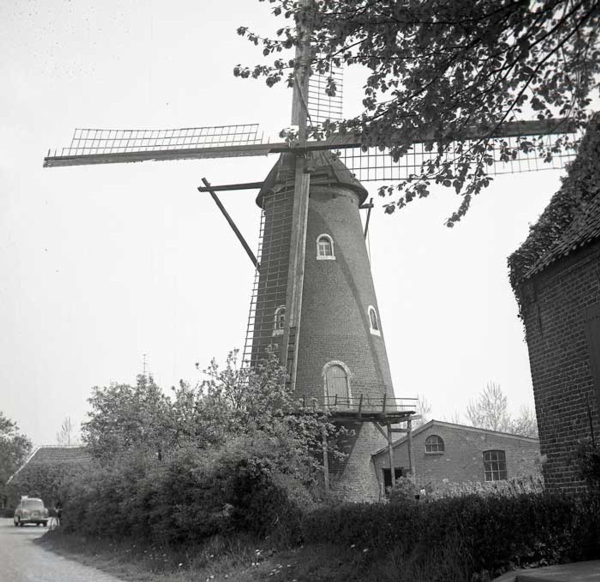 De molen van Van Riet aan de Leuvert (Foto: C.J.A. van Helvoort. © BHIC. Bron: BHIC, fotonummer 1572-08-032)