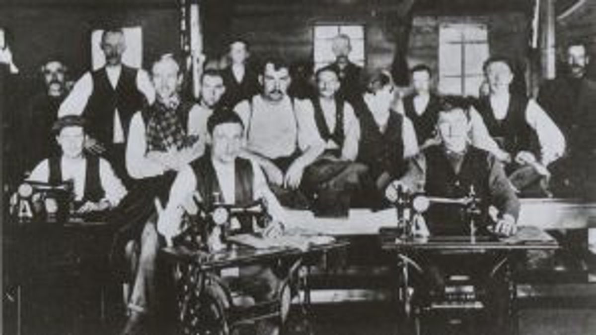 Het kleermakersatelier in het Vluchtoord Uden