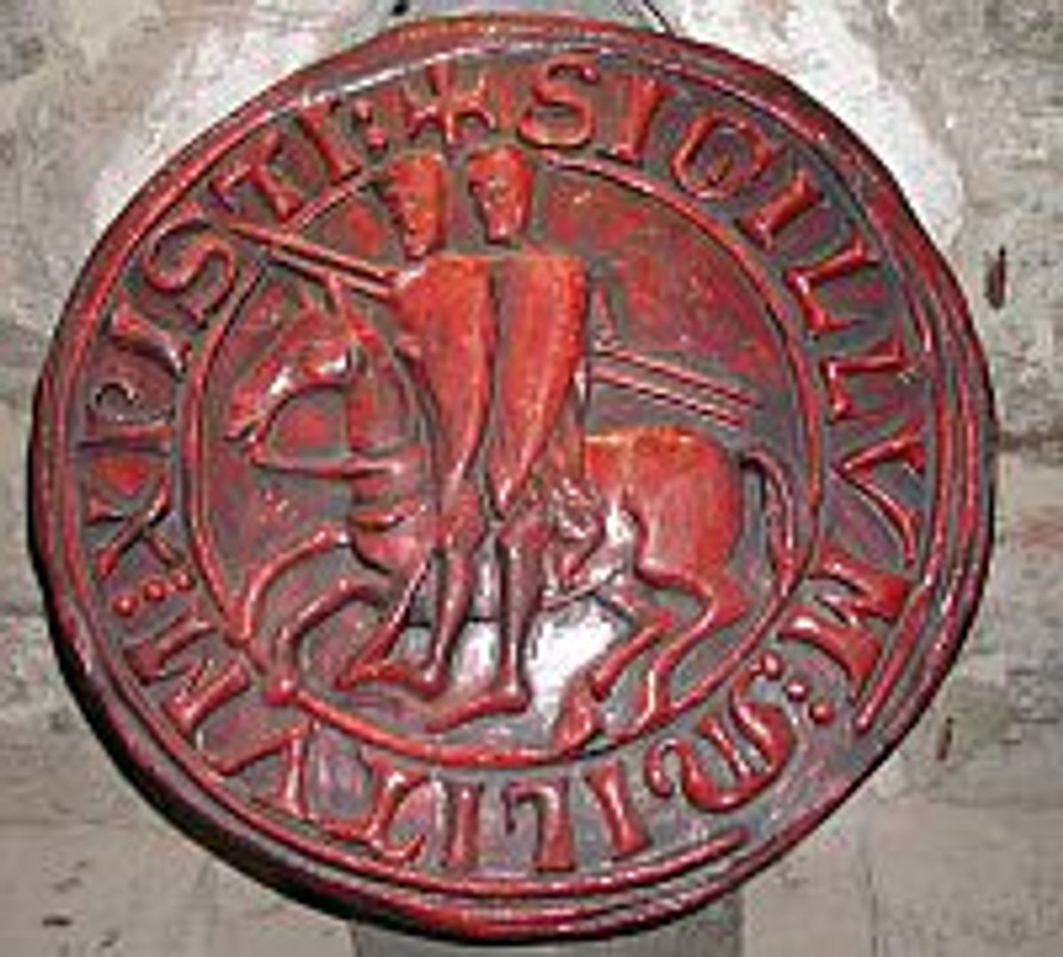 Zegel van de Tempeliers (Bron; Wikipedia)