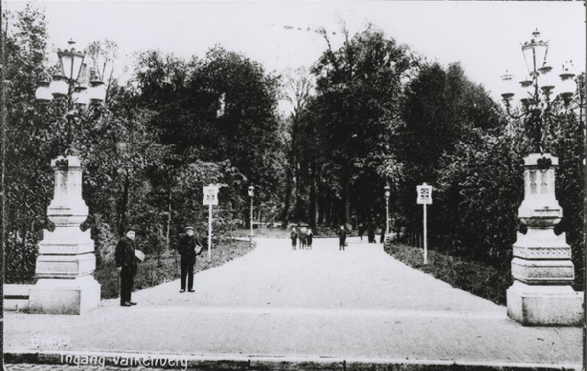 Ingang Park Valkenberg te Breda