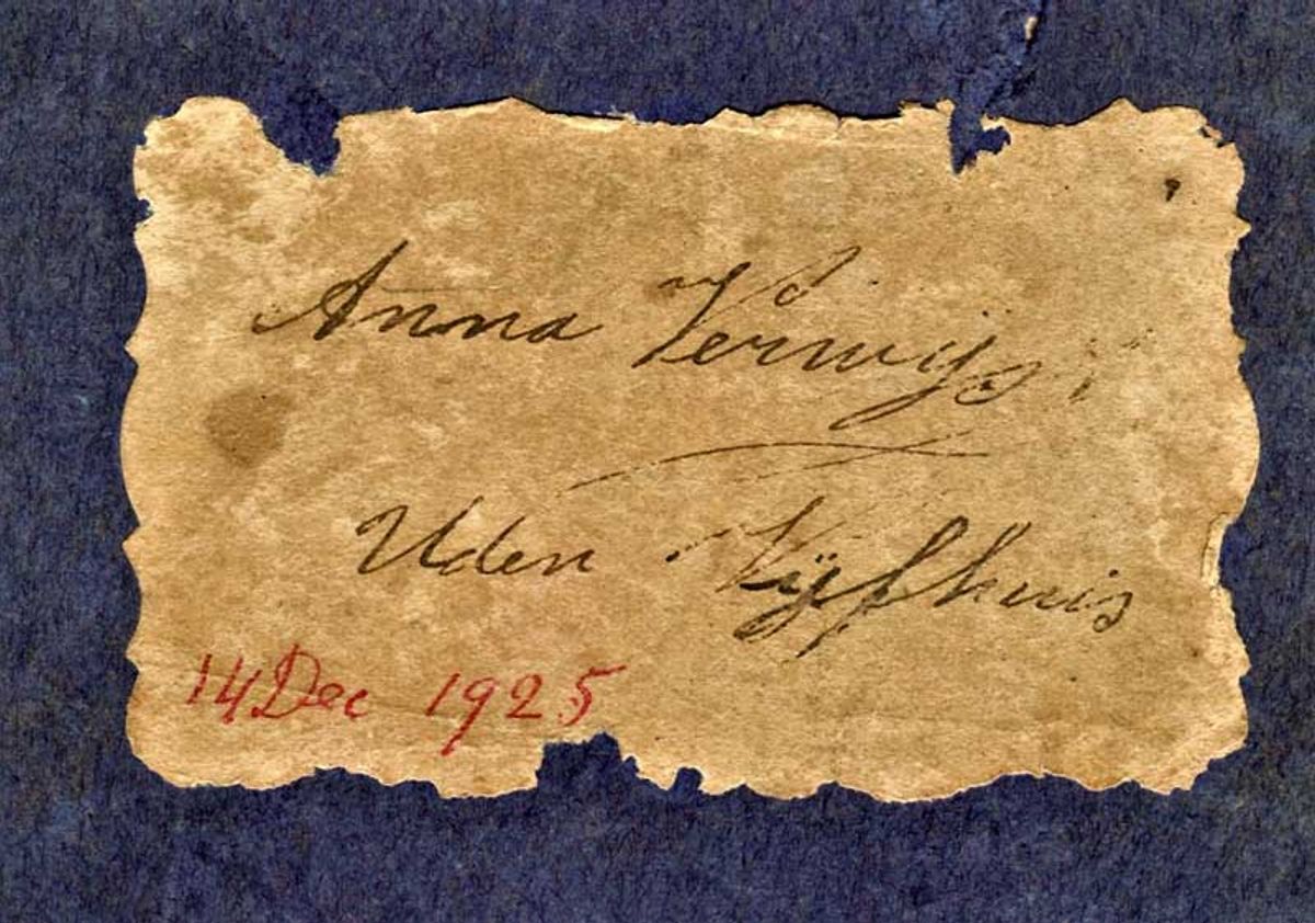 Omslag van het schrift