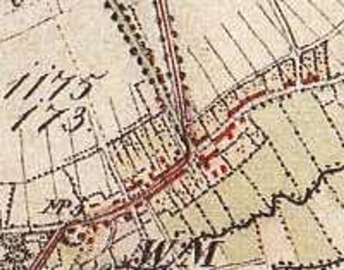 Detail topogr. kaart 1838