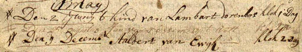 Afbeelding 12. 1755, Jan van Rossem op 't Wild begraven