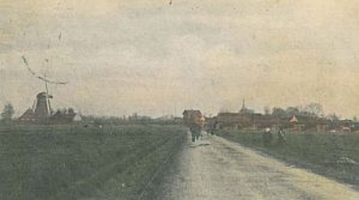 De weg door de Overlaat (Foto: Gemeentearchief Waalwijk 4384)