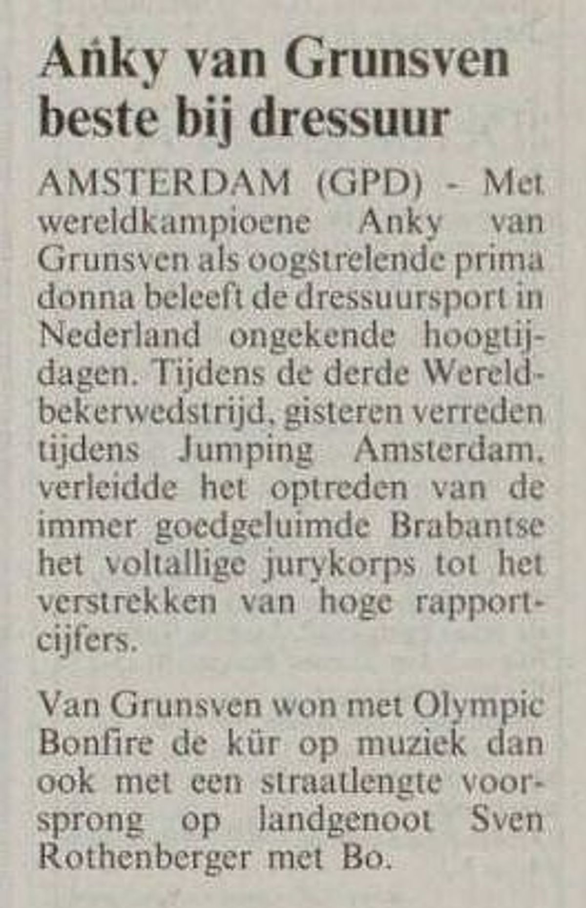 Leeuwarder Courant, 7 november 1994