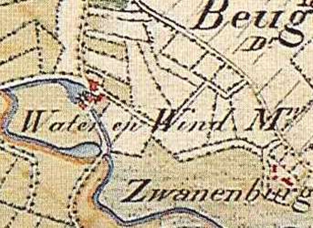 Situatie topkaart 1838