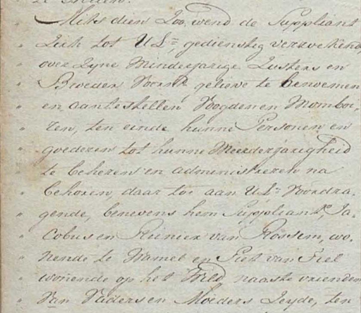 Afbeelding 26. Pieter van Thiel benevens Reinier en Jacob van Rossum voorgesteld als voogden