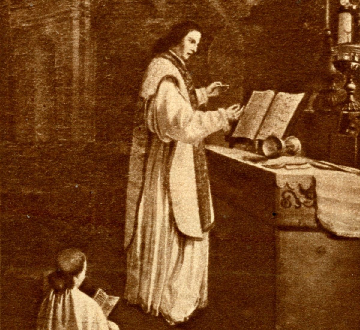 2. Schilderij in de kerk van St. Petrus, met voorstelling van het Mirakel.