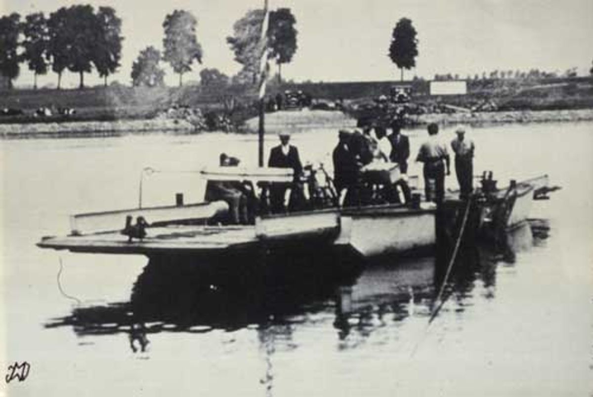 Herpt, Afbeelding van het Bernse Veer tussen Bern en Herpt (Salha, dom00044)