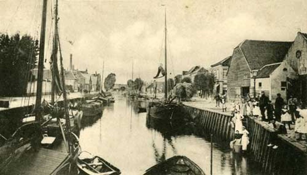 Raamsdonk, Havenzicht ‘t Veer, 1900